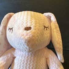 Snugly Baby Waffle Weave Pink Bunny Rabbit 9" Plush Stuffed Animal Toy