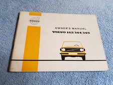 VOLVO 142 144 145 INSTRUCTION BOOK OWNERS MANUAL DRIVERS HANDBOOK 1972 VGC B20