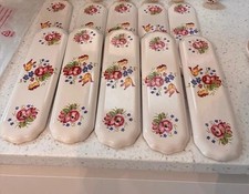 Finger Plates Set Of 5- Flower Floral Design