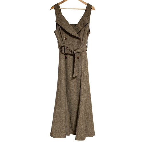 And couture herringbone belted - and,