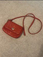 Red Quilted Faux Leather Bag by Primark, Great Condition