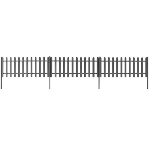 Vidaxl picket fence with - vidaxl,