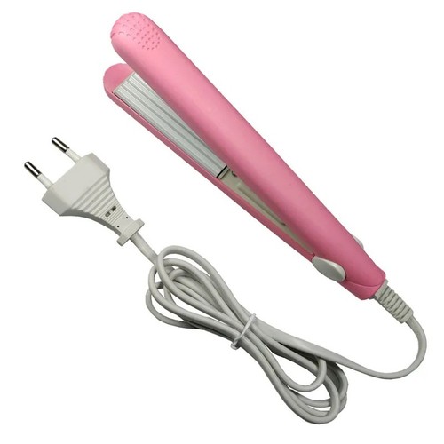 Mini hair crimper - pink, curling