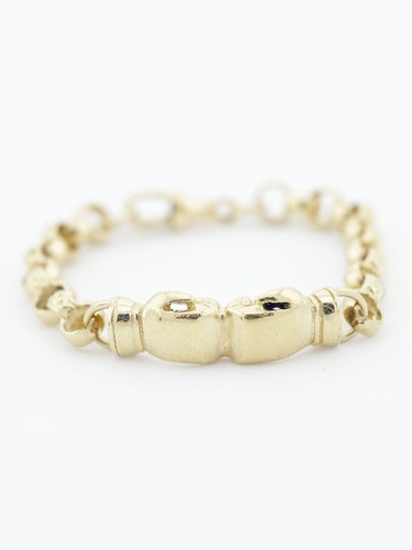 Gold boxing glove - gold, bracelet
