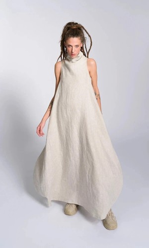 Linen high neck - neck,