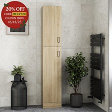 Bathroom Tall Unit Cabinet Oak