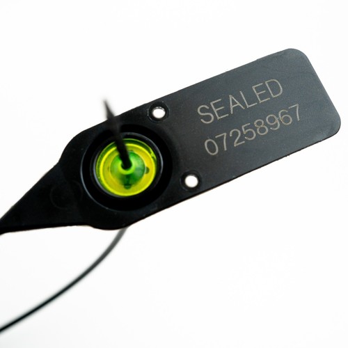 Black plastic security seals - security,