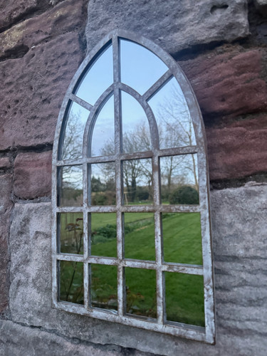 Metal gothic arch window - metal,