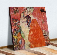 Gustav Klimt Girlfriends or Two Woman CANVAS WALL ART PICTURE PRINT PAINTING
