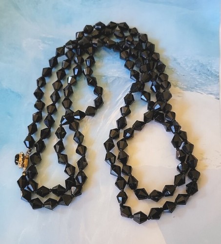 Victorian whitby jet beaded - victorian,