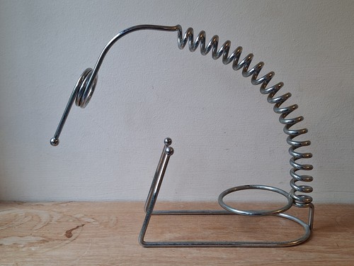 Vintage wine rack - metal, chrome