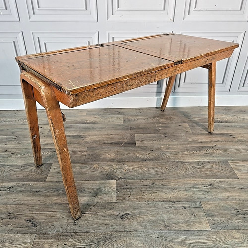 Vintage double school desk - double,