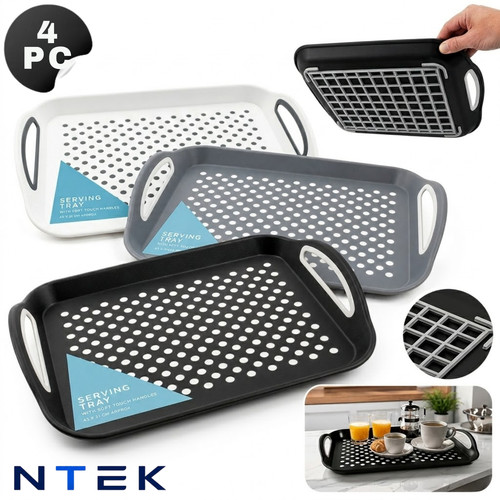 4pcs serving tray plastic - serving,