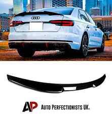 Audi A4 B9 Saloon Rear Gloss Black M4 Style Boot Lip Spoiler Wing Kit 2016+