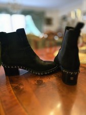 Chanel Black Suede Leather