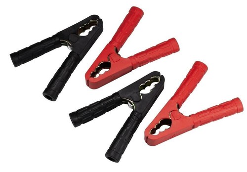 Jump lead clips crocodile - 4x,