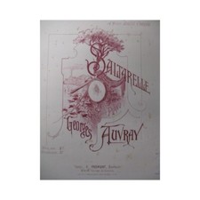 AUVRAY Georges Saltarelle piano ca1890