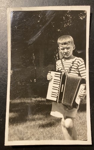 Vintage photo young boy - vintage,
