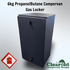 Gas Locker for Propane & 7kg or Butane 6kg, Campervan Gas Box