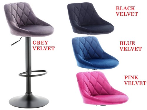 Velvet bar stools chairs - bar,