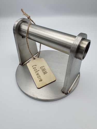 Stainless steel burger press - steel,