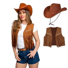 NEW Ladies Brown Faux Suede