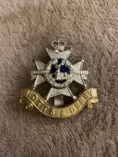 WW2 Sherwood Foresters (Notts and Derby) Regiment Cap Badge - B2