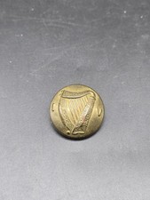 Vintage Irish Volunteers Tunic Button Domed Brass 24mm Limerick Clothing 1913-74