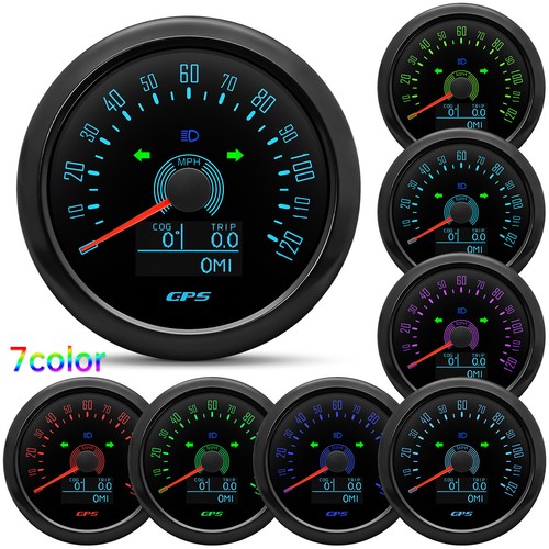 85mm gps speedometer 120mph - gps, 0-120mph