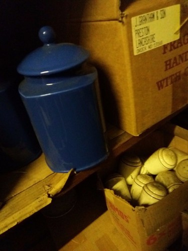 Arthur wood blue storage jar - blue,