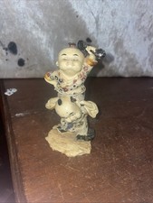 Vintage Shaolin Monks Figure 13x6cm