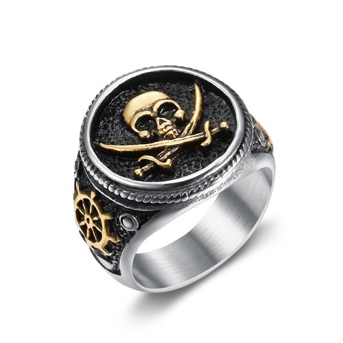 Vintage stainless steel ring - stainless,