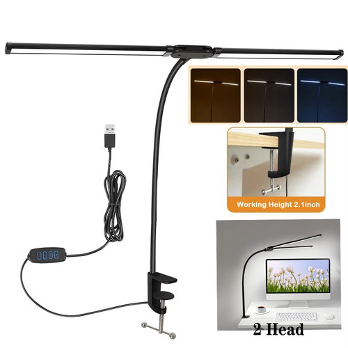 Led desk lamp dual - led, clamp