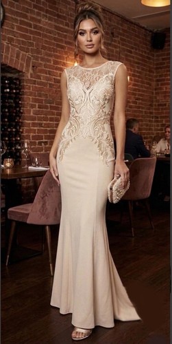 Lipsy nude maxi dress size - lipsy,