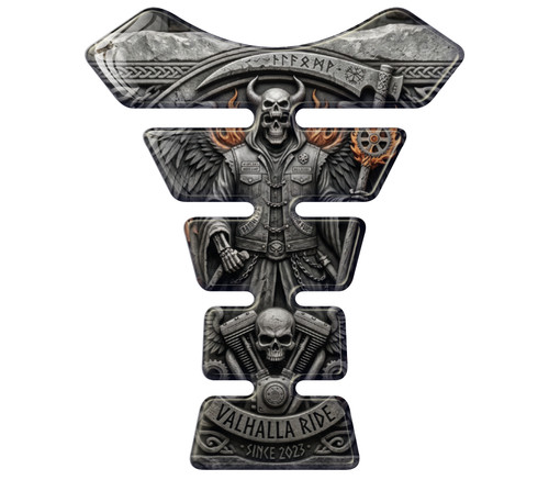 Nordic stone carving biker - stone,