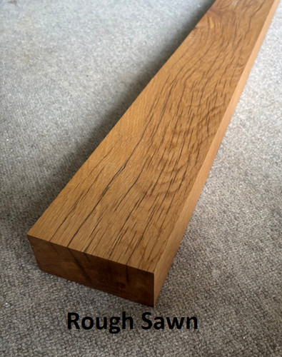 Solid oak fireplace mantel - oak,