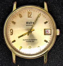 MuDu (Swiss) Men's Automatic Felsa 4007N Watch (Vintage) -- Spares/Repairs