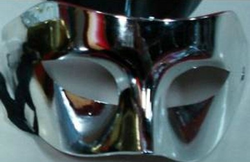 Shiny silver masquerade - shiny,