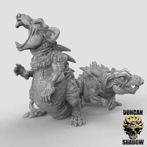Dire rat monster - set, fantasy