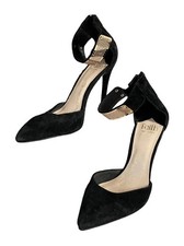 Faith Black Suede High Heels