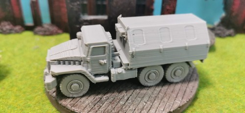 Ural 375 truck - with, tarpaulin