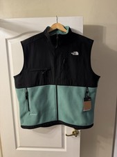 The North Face Men's Denali Gilet/Vest size XXL Black/Green