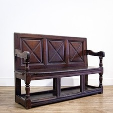 Welsh Oak Settle with Base