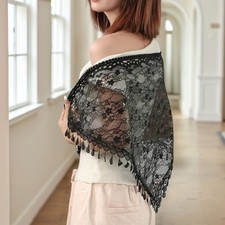 Lace Fringe Scarf Lace Trim