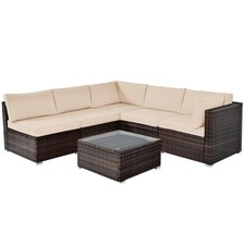Patio  6PCS Rattan Furniture