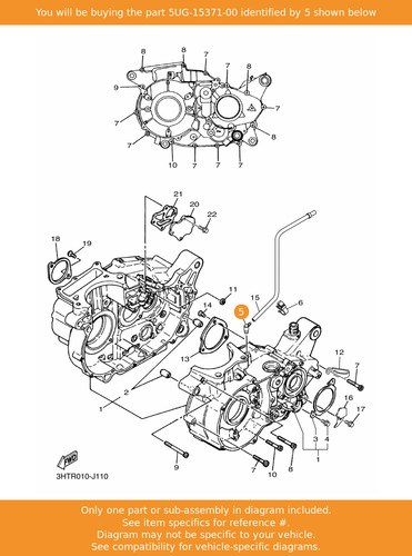 Yamaha breather 5ug 15371 - breather,, 5ug-15371-00