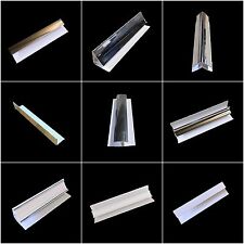 Trims for Bathroom Panels & Shower Wall All Types & Colours PVC End Caps, Angles