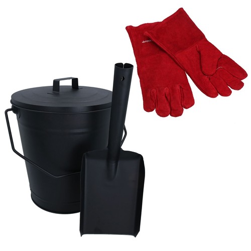 Coal bucket with lid - bucket, lid,