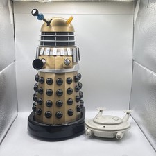 DOCTOR WHO 12" DALEK PRODUCT ENTERPRISE Gold INVASION EARTH 2150AD NOT WORKING