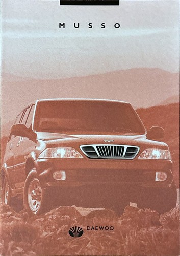 Daewoo musso brochure - daewoo,